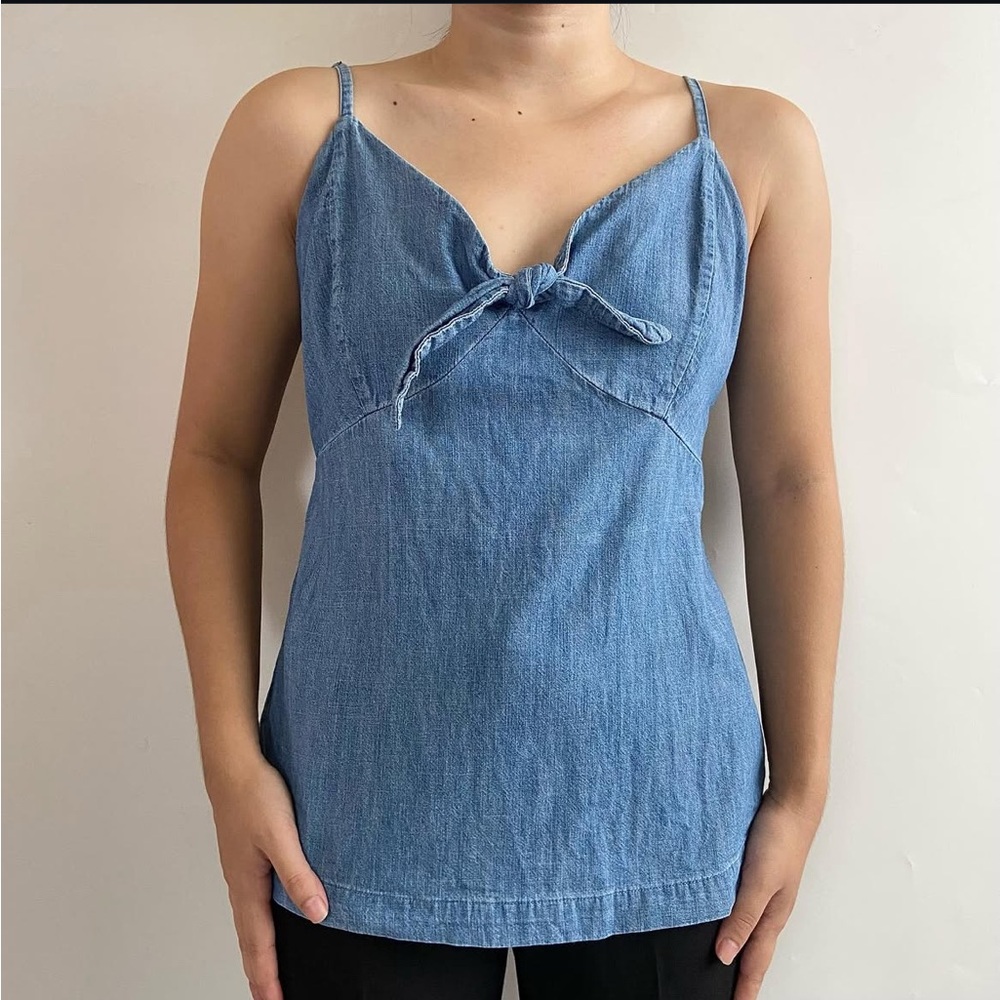 Blue Spaghetti Strap Top